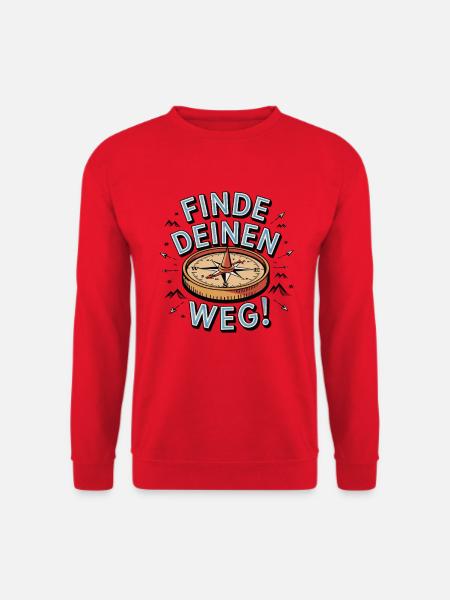 Finde deinen Weg - Unisex Pullover - Rot