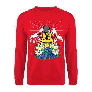 Tyrolean Bumblebee Bee Bees Insect Austria Child - Unisex Sweatshirt - red - Front - Alina (178cm) & Michal (187cm)