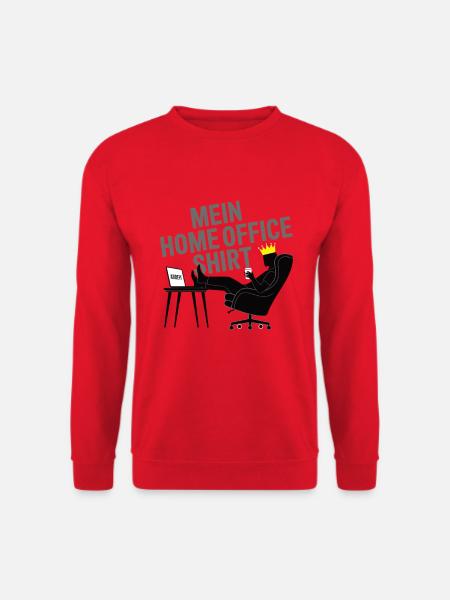 Homeoffice Shirt - Unisex Pullover - Rot