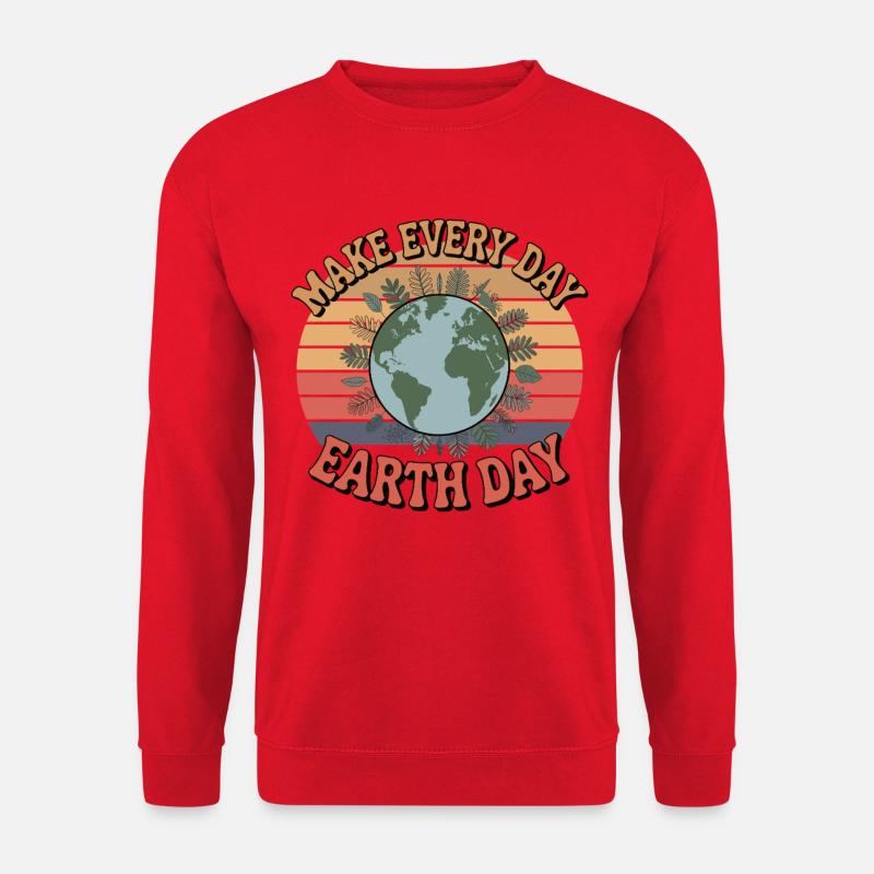 make every day Earthday - Unisex Sweatshirt - red