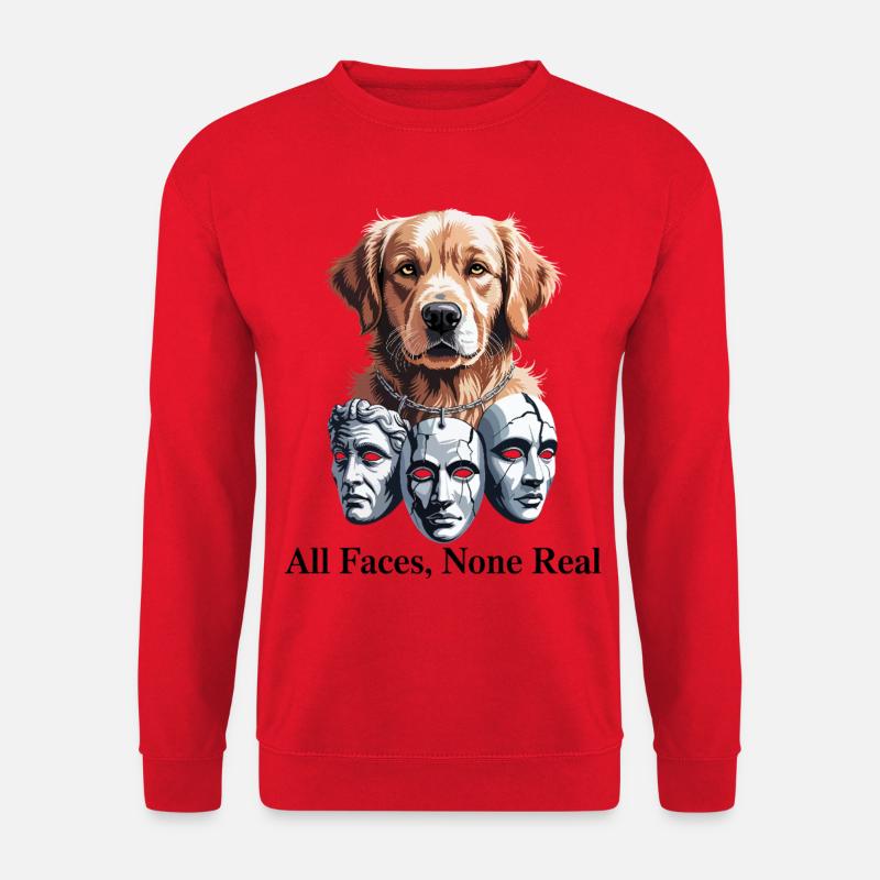 Canine Masquerade Theater - Unisex Pullover - Rot