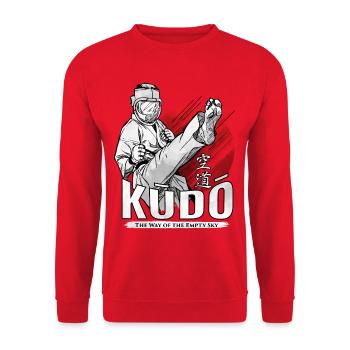 Kudo Martial Arts - The Way of the Empty Sky - Unisex Sweatshirt - red - Front - Alina (178cm) & Michal (187cm)