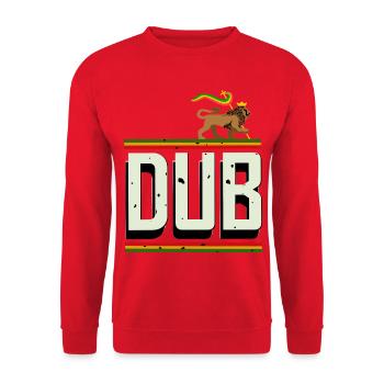 Dub Reggae - Unisex Pullover - Rot - Vorne - Alina (178cm) & Michal (187cm)