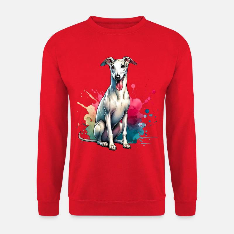 Windhund Geschenk - Unisex Pullover - Rot