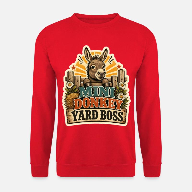 DONKEY YARD - Unisex Pullover - Rot