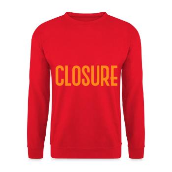 Entérogalactique Jabari Fermeture Rouge Hoodie - Sweat-shirt Unisexe - rouge - Devant - Alina (178cm) & Michal (187cm)