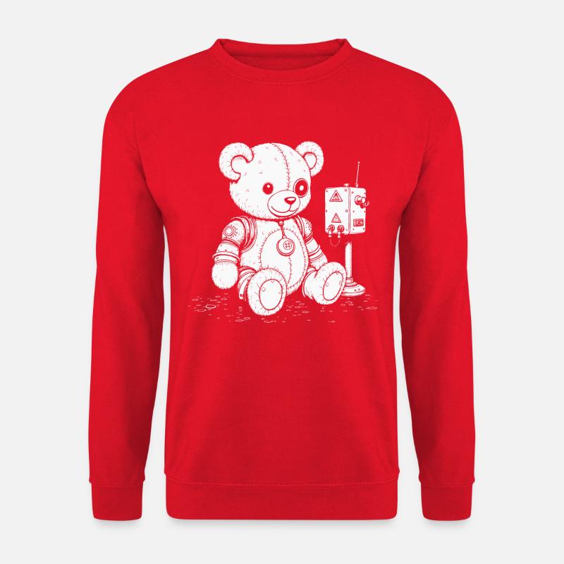 Cyber Bär - Unisex Pullover - Rot
