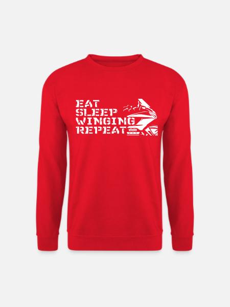 Biker Motorrad Goldwing Spruch für Bikertreff - Unisex Pullover - Rot