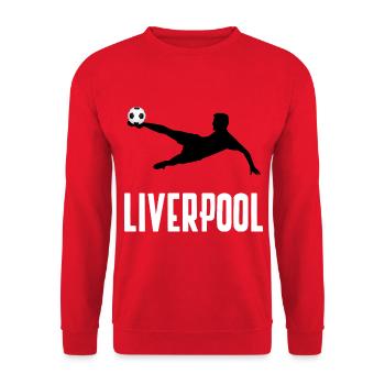 Liverpool liverpool - Unisex Sweatshirt - red - Front - Alina (178cm) & Michal (187cm)