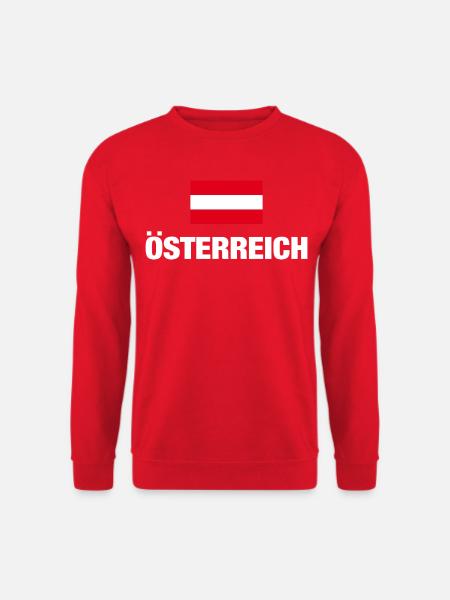 Österreich österreichische Flagge Austria Geschenk - Unisex Pullover - Rot