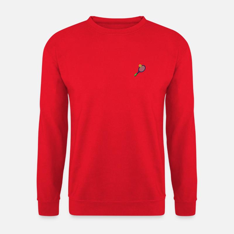 Tennisschläger - Unisex Pullover - Rot