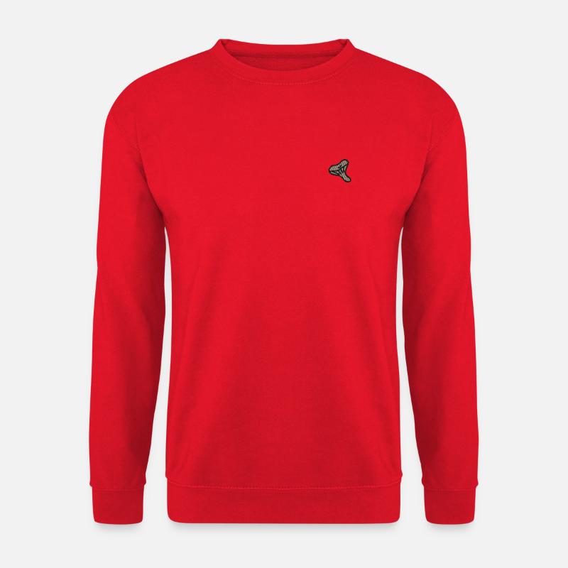 Austernpilz bestickt - Unisex Pullover - Rot