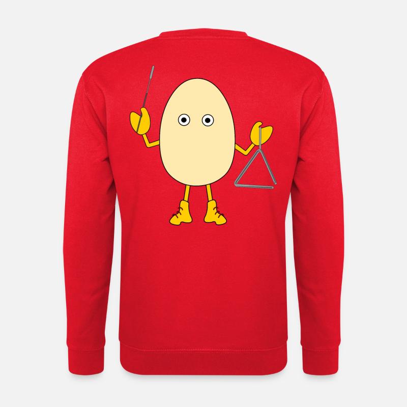 Triangle Egghead - Sweat-shirt Unisexe - rouge