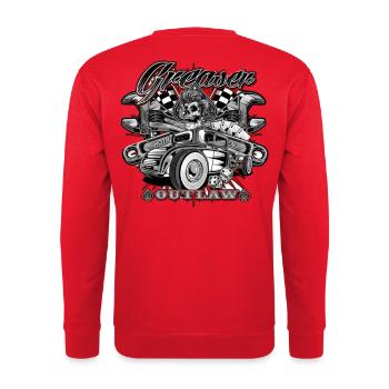 Garage Hot Rod - Sweat-shirt Unisexe - rouge - Dos - Michal (187cm)