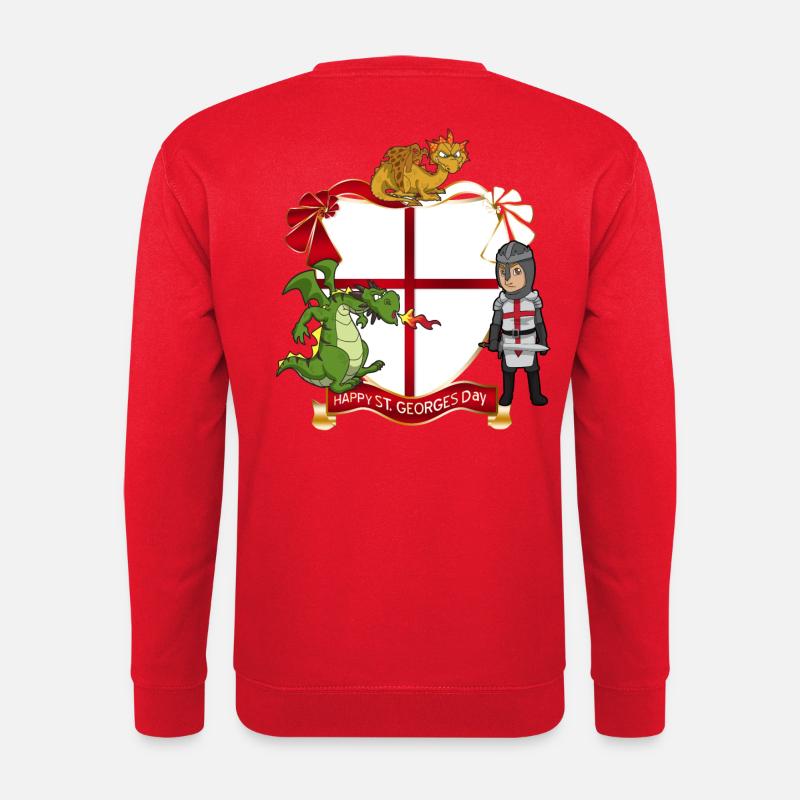 StGeorges Wappen Drachenritter - Unisex Pullover - Rot