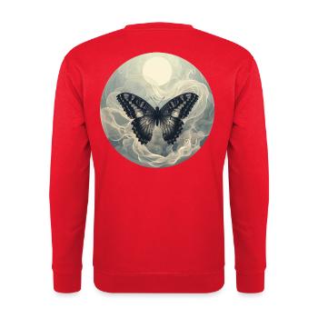 Butterfly Tone - Unisex Sweatshirt - red - Back - Michal (187cm)
