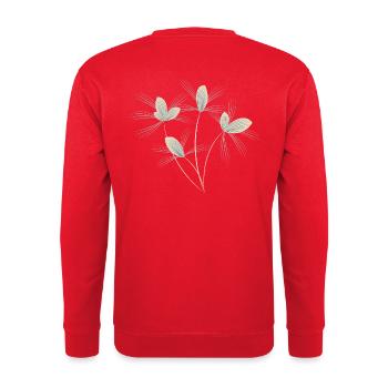 Bouquet de fleurs - Sweat-shirt Unisexe - rouge - Dos - Michal (187cm)