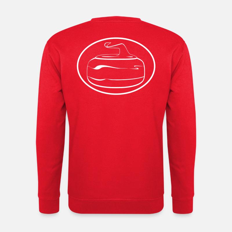 Curling ist Kunst - weiß - Unisex Pullover - Rot