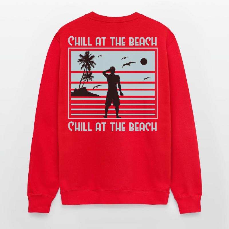 Conception de silhouette de plage décontractée Sweat-shirt Unisexe