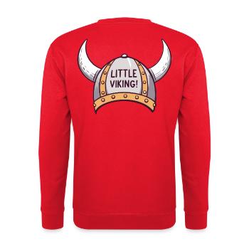 Little Viking Horne Helmet Fun - Unisex Sweatshirt - red - Back - Michal (187cm)