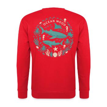 Ocean Mood - Unisex Sweatshirt - red - Back - Michal (187cm)