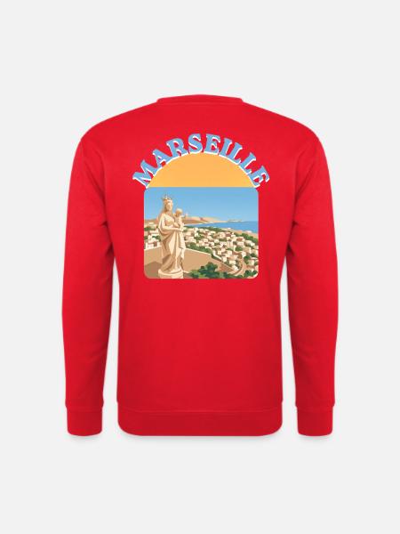 disine_marseille - Sweat-shirt Unisexe - rouge