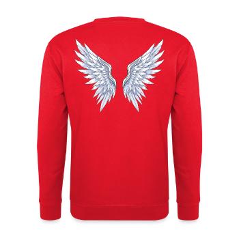 Anime Angels - Unisex Sweatshirt - red - Back - Michal (187cm)