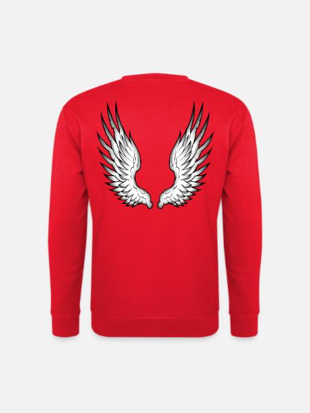 ailes d'ange - Sweat-shirt Unisexe - rouge