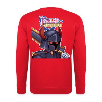 Fabled Adventure - Unisex Pullover - Rot - Hinten - Michal (187cm)