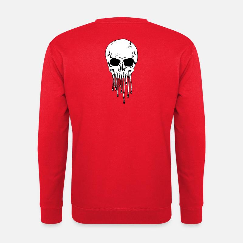 Dripping Skull - Unisex Pullover - Rot