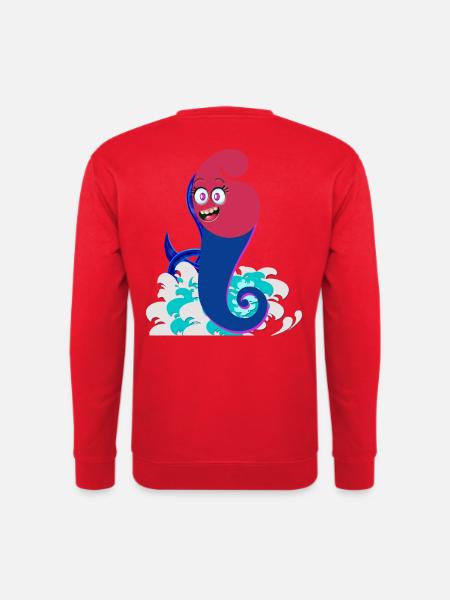 Surf-Spiral-Geist - Unisex Pullover - Rot