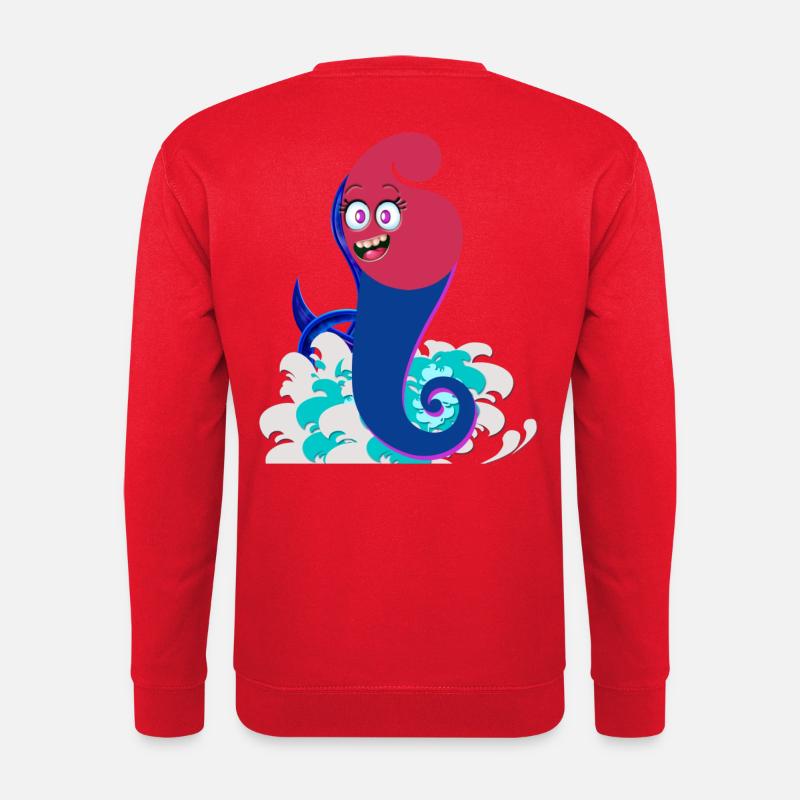 Surf-Spiral-Geist - Unisex Pullover - Rot