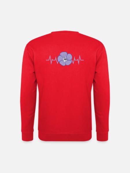 Lila Blumen Blütenblatt - Unisex Pullover - Rot