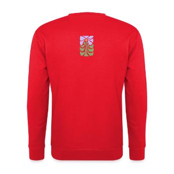 Flower graphic - Sweat-shirt Unisexe - rouge - Dos - Michal (187cm)