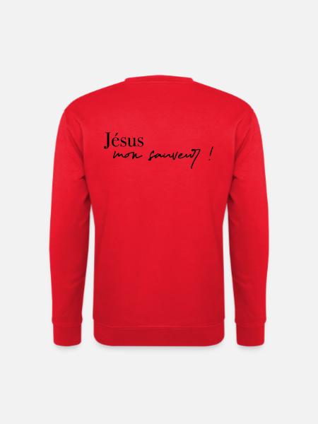 Jésus mon Sauveur ! - Sweat-shirt Unisexe - rouge