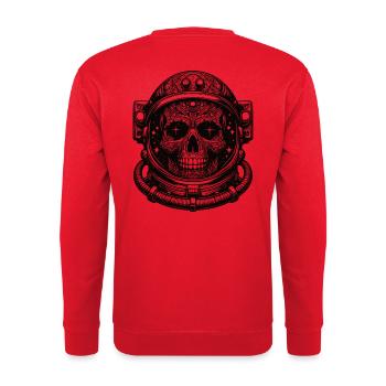 Skull Astro - Unisex Sweatshirt - red - Back - Michal (187cm)