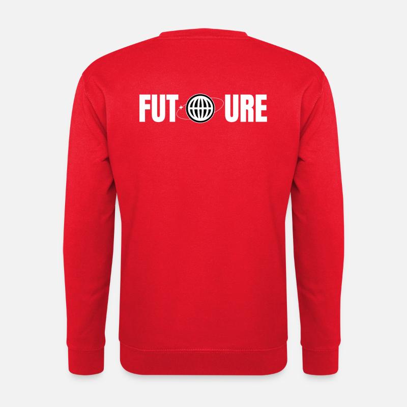 Zukunftsglobus Icon Design - Unisex Pullover - Rot