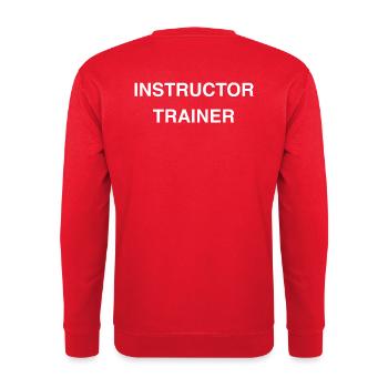 Formateur instructeur - Sweat-shirt Unisexe - rouge - Dos - Michal (187cm)