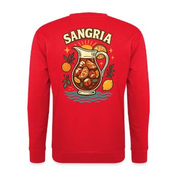 Sangria - Unisex Pullover - Rot - Hinten - Michal (187cm)