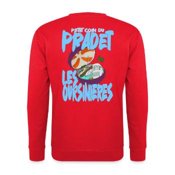 Port des Oursinières, Pradet, Var - Sweat-shirt Unisexe - rouge - Dos - Michal (187cm)