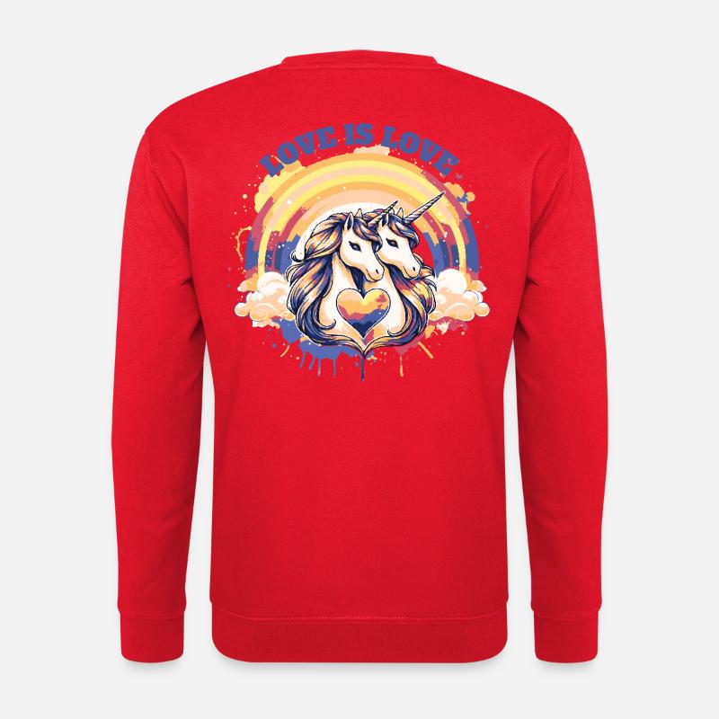 Love is Love - Unisex Pullover - Rot