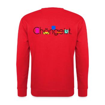 Chöngeist 4 - Unisex Pullover - Rot - Hinten - Michal (187cm)