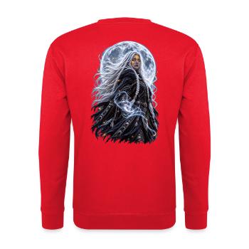 Tochter des Mondes - Unisex Pullover - Rot - Hinten - Michal (187cm)