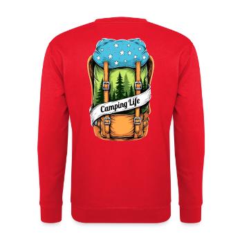 Sac à dos Camping Life Adventure - Sweat-shirt Unisexe - rouge - Dos - Michal (187cm)