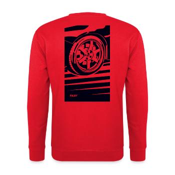 cool on any build - Unisex Sweatshirt - red - Back - Michal (187cm)