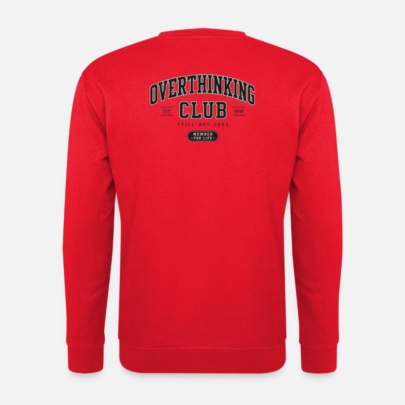 Overthinking Club - Unisex Pullover - Rot