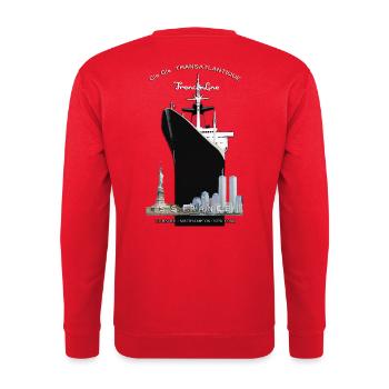 LINER FRANCE NEW YORK Louis RUNEMBERG © Adagp - Unisex Sweatshirt - red - Back - Michal (187cm)