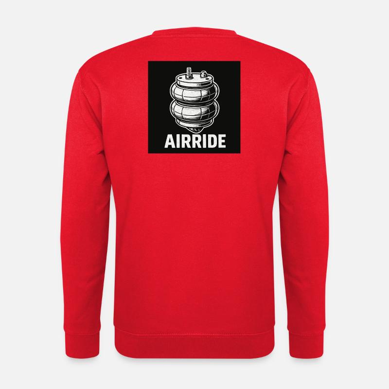 Innovatives Airride-Design mit Dynamik - Unisex Pullover - Rot