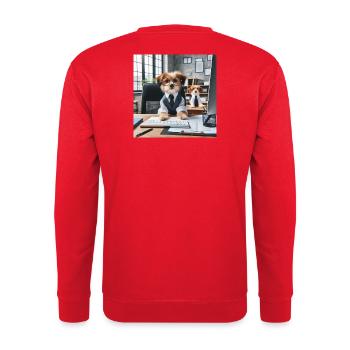 Chiens Cosplay Professionnel - Sweat-shirt Unisexe - rouge - Dos - Michal (187cm)