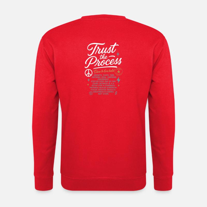 Trust_the_Process - Unisex Sweatshirt - red